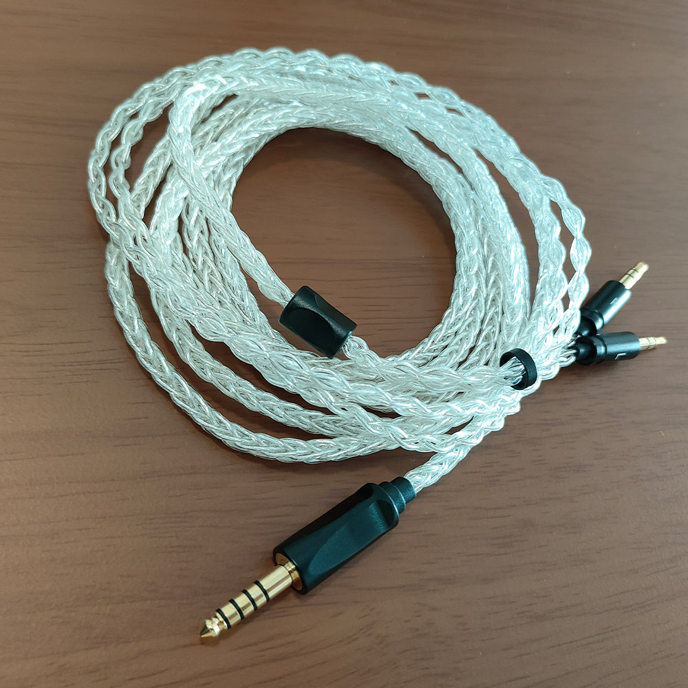 ELFINEAR 2M 8-Strand Single-Crystal Copper Silver-Plated Headphone Cable