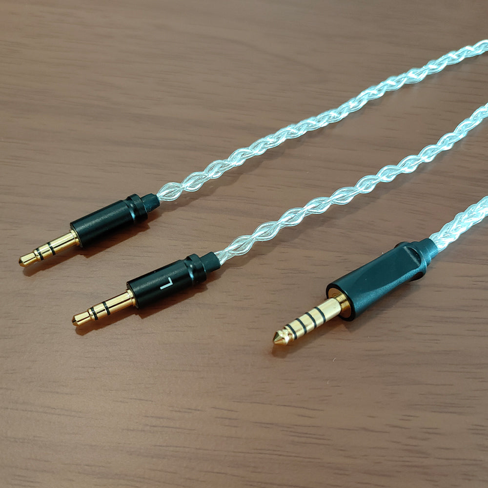 ELFINEAR 2M 8-Strand Single-Crystal Copper Silver-Plated Headphone Cable