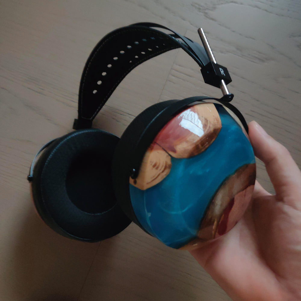 ELFINEAR High - Grade DIY Resin & Solid Wood Composite Headphone Shell Set for Head - mounted Headphones