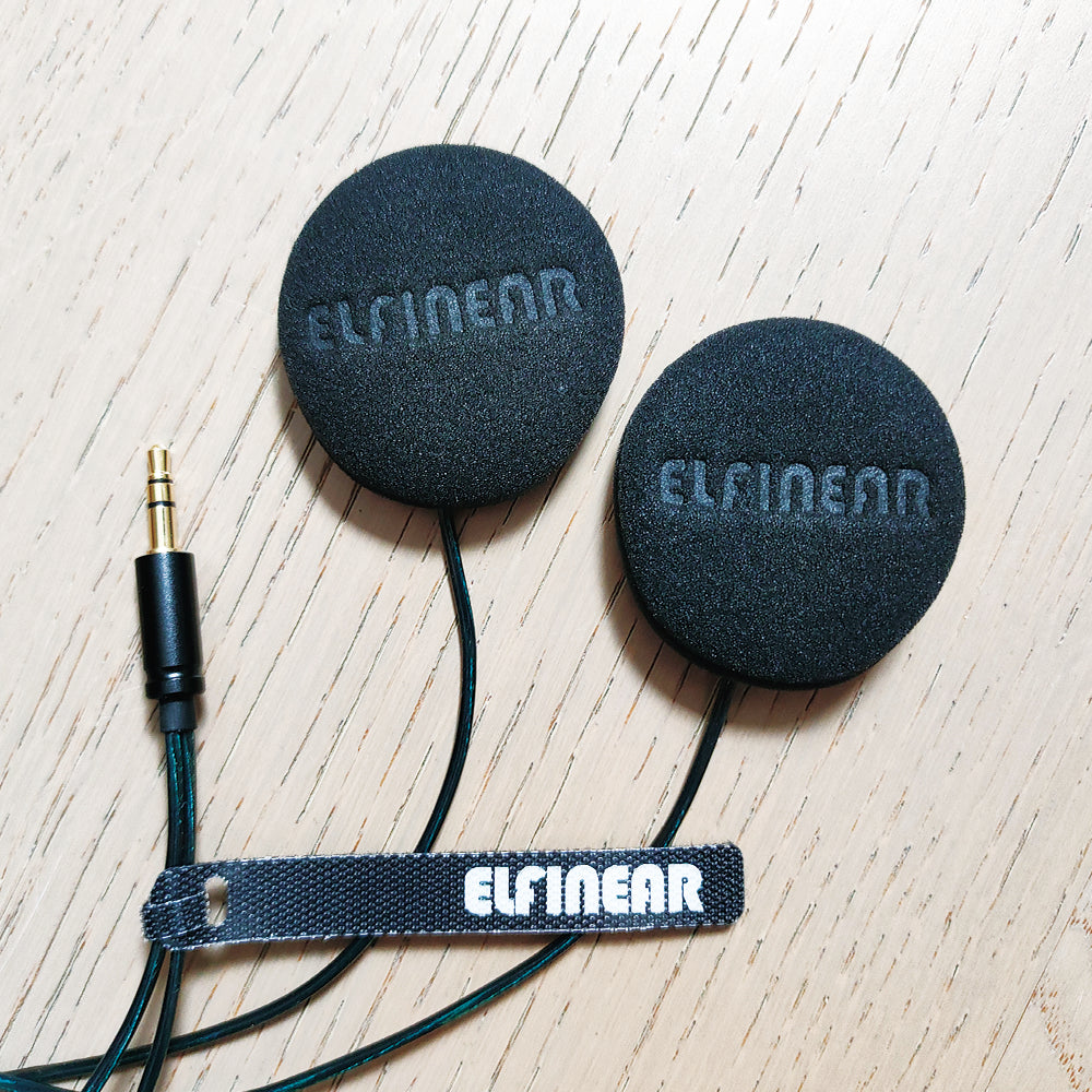 ELFINEAR Upgrade Stereo Helmet Speakers Headphones for Cardo,Sena,Lexin,Vimoto Work with Most Helmet Communicators