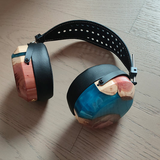 ELFINEAR High - Grade DIY Resin & Solid Wood Composite Headphone Shell Set for Head - mounted Headphones