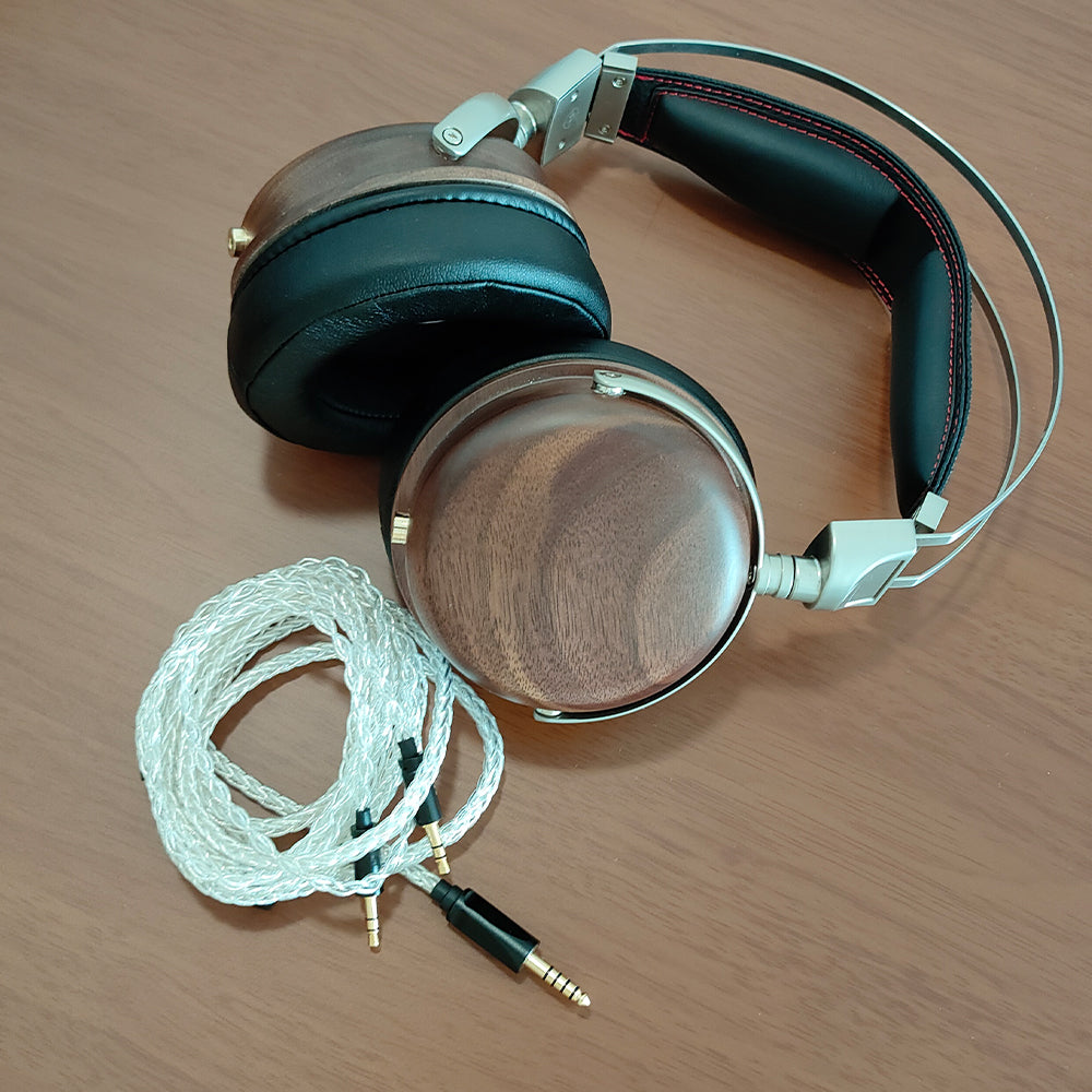 ELFINEAR 2M 8-Strand Single-Crystal Copper Silver-Plated Headphone Cable