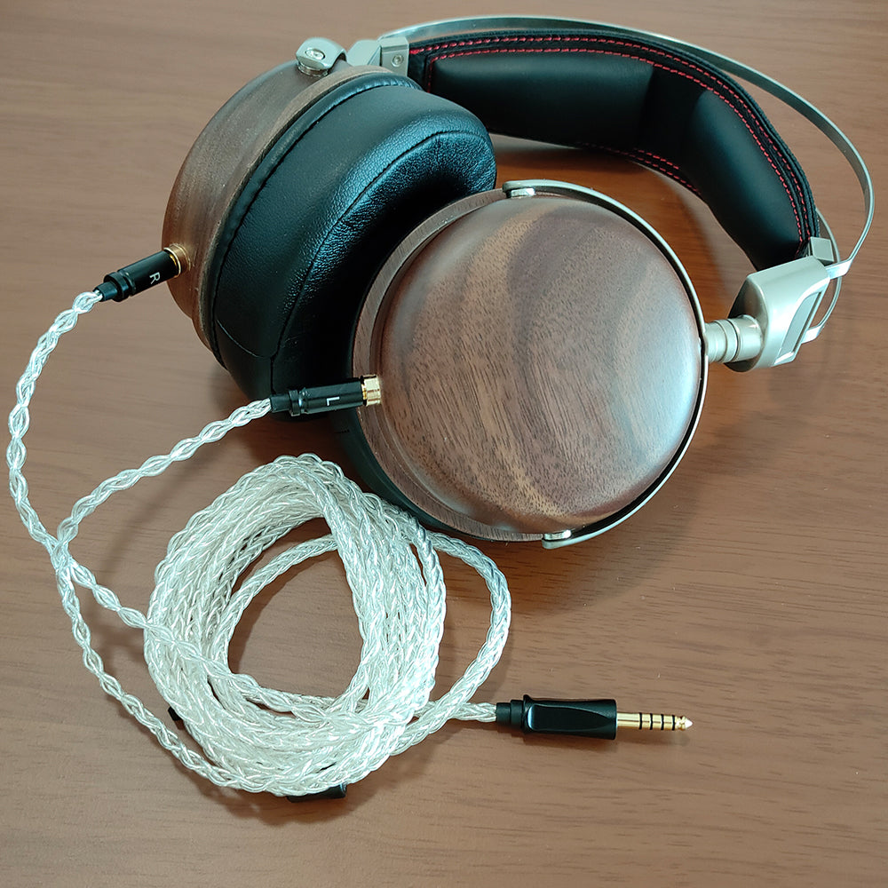 ELFINEAR 2M 8-Strand Single-Crystal Copper Silver-Plated Headphone Cable