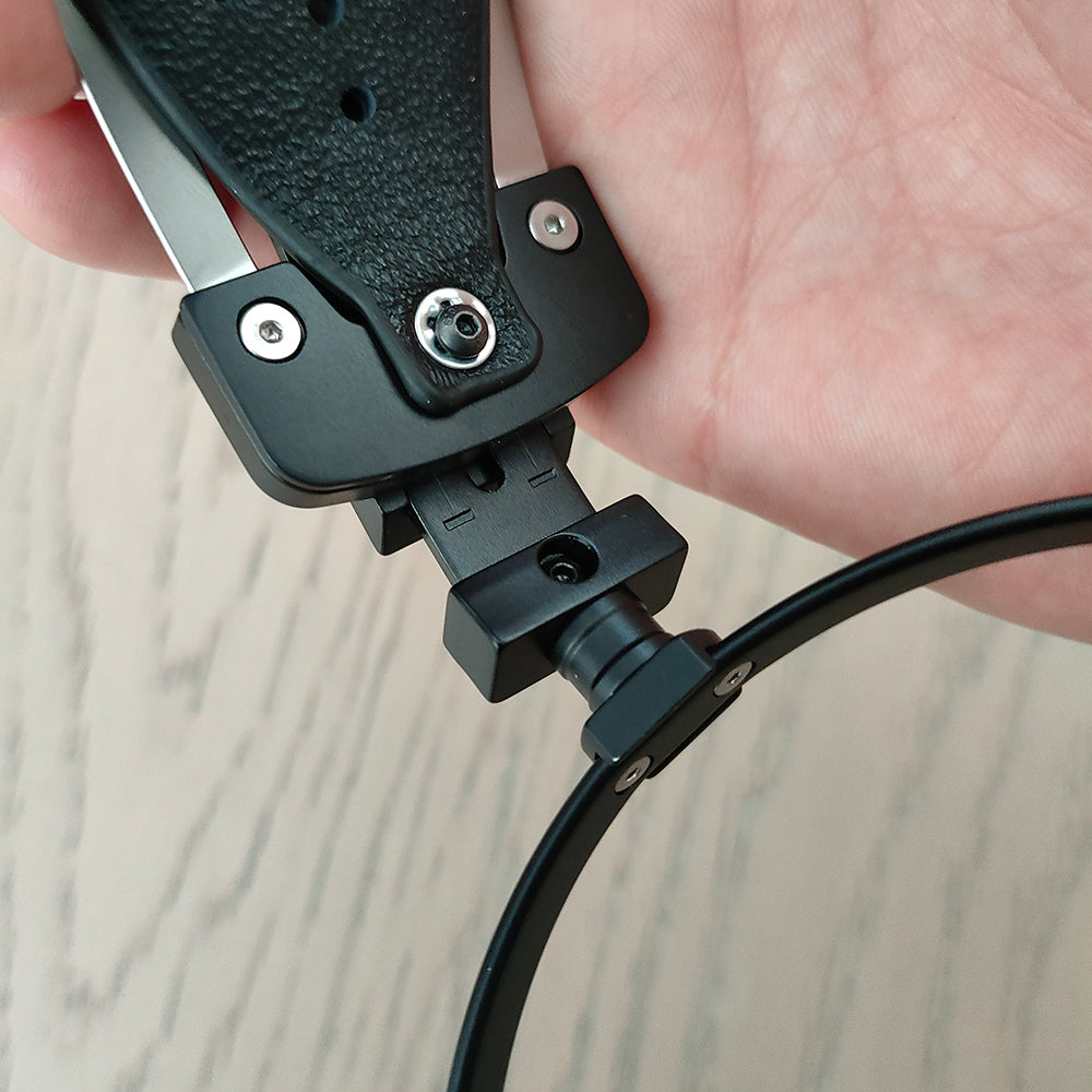 DIY Headphone Headband Suspension System 100mm/110mm Ultra-light Aluminum Alloy Genuine Leather