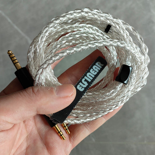 ELFINEAR 2M 8-Strand Single-Crystal Copper Silver-Plated Headphone Cable