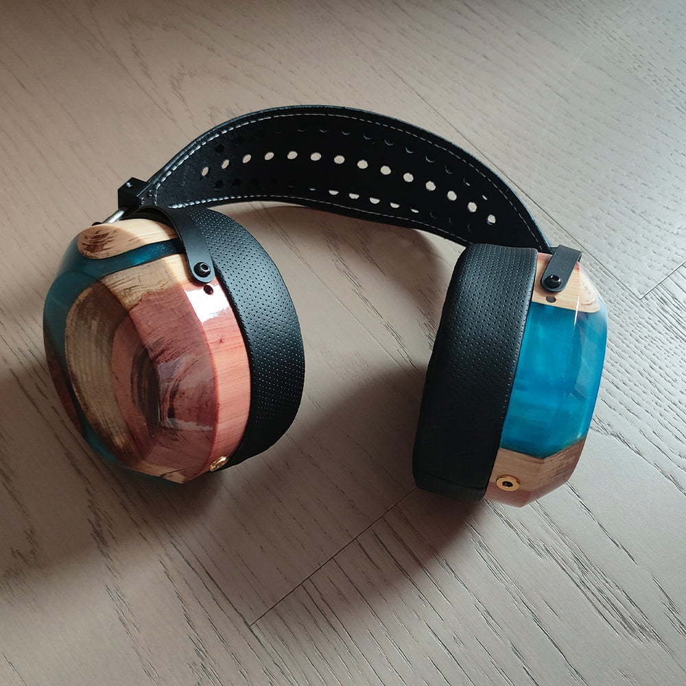 ELFINEAR High - Grade DIY Resin & Solid Wood Composite Headphone Shell Set for Head - mounted Headphones