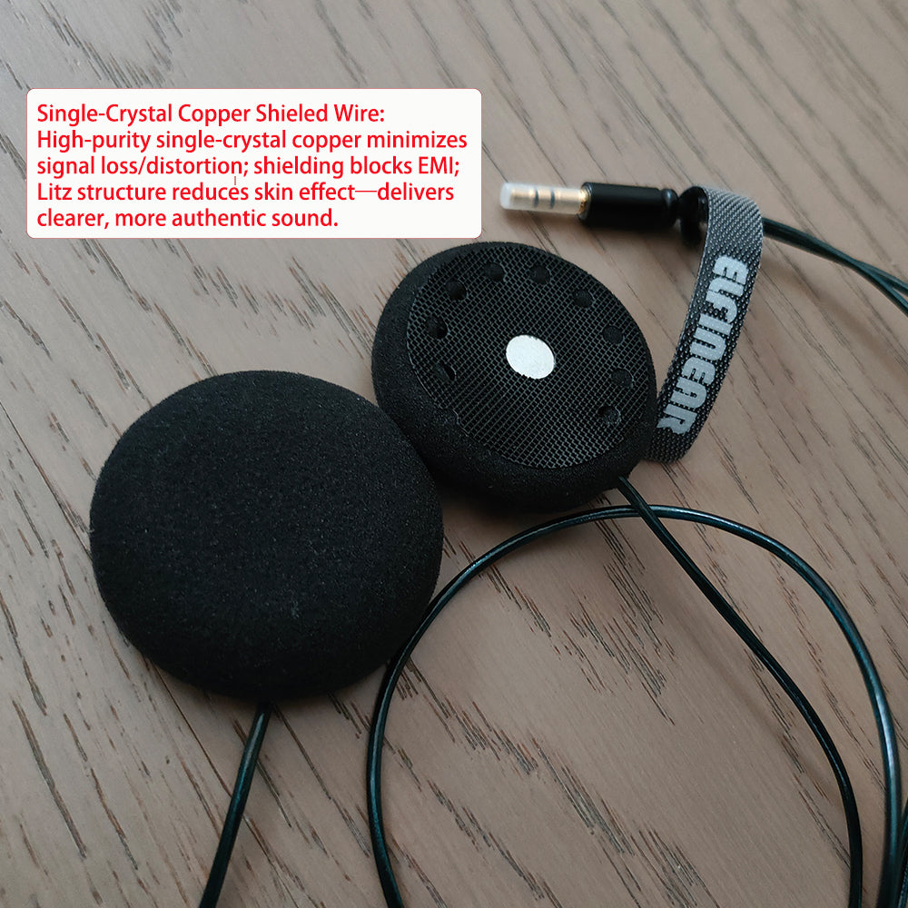 ELFINEAR MOTO-AUDIONYX Helmet Speakers Headphones for Cardo,Sena,Lexin,Vimoto Work with Most Helmet Communicators