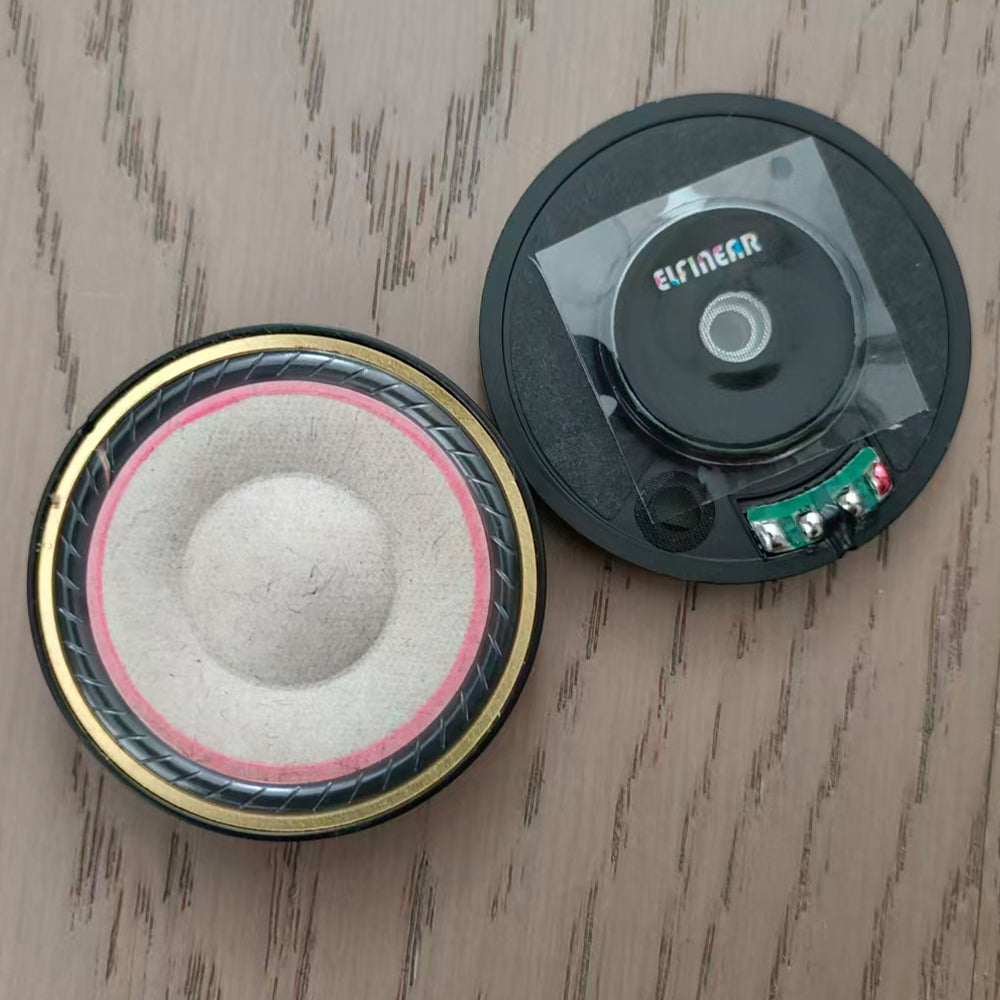 ELFINEAR 50mm Audiophile Headphone Driver N50 Magnet Kraft Paper Dome Vintage Dark Tone Hi-Fi Speaker with CCAW Voicecoil