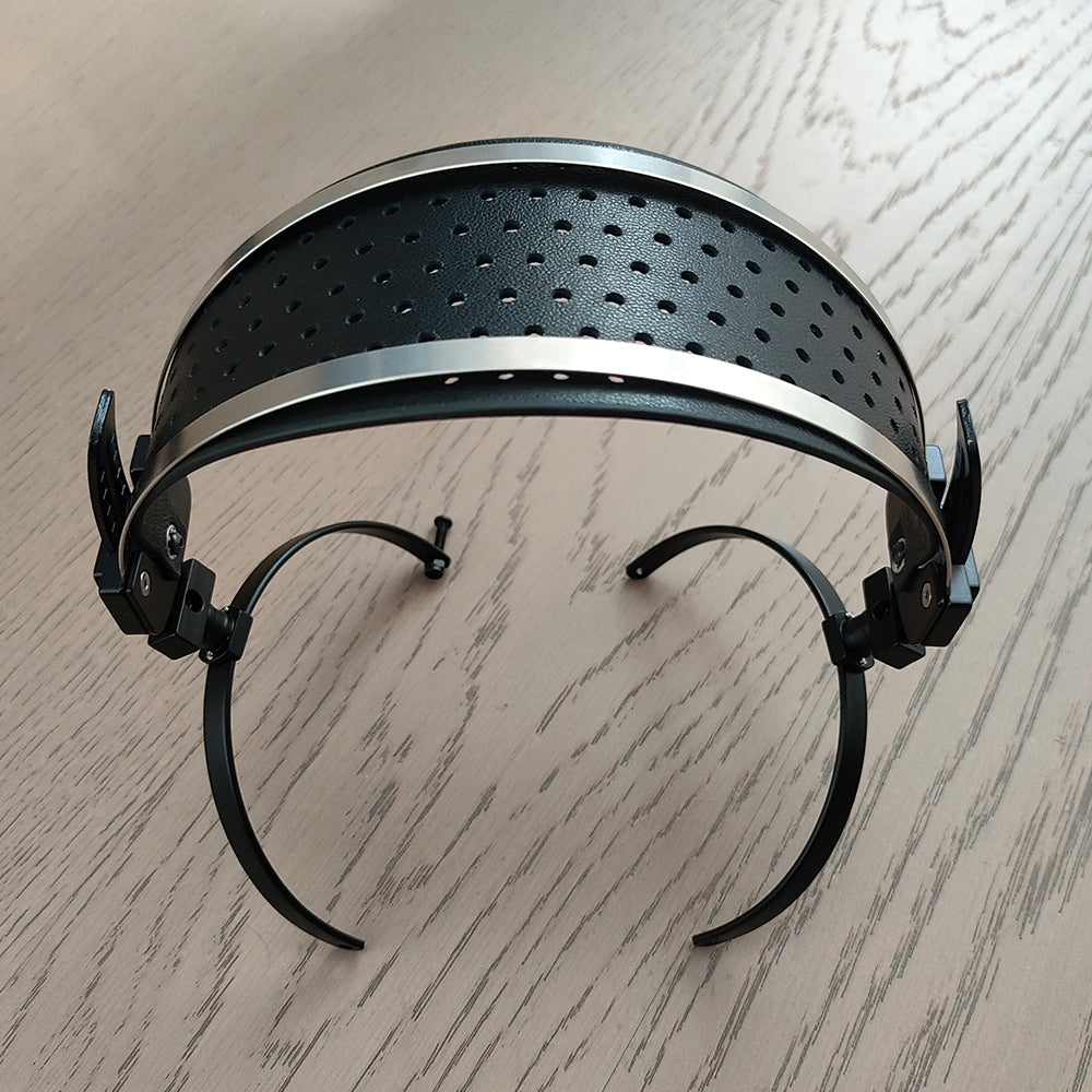 DIY Headphone Headband Suspension System 100mm/110mm Ultra-light Aluminum Alloy Genuine Leather