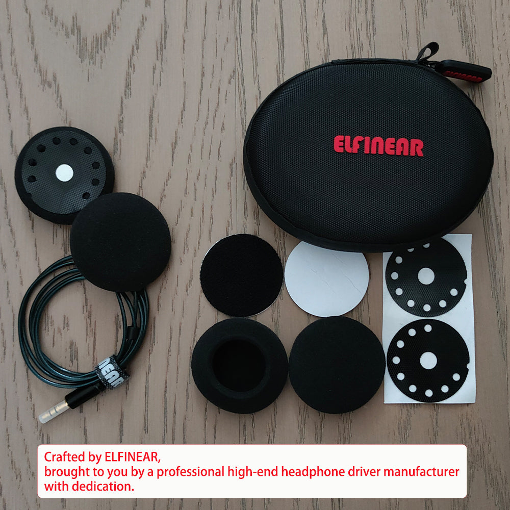 ELFINEAR MOTO-AUDIONYX Helmet Speakers Headphones for Cardo,Sena,Lexin,Vimoto Work with Most Helmet Communicators