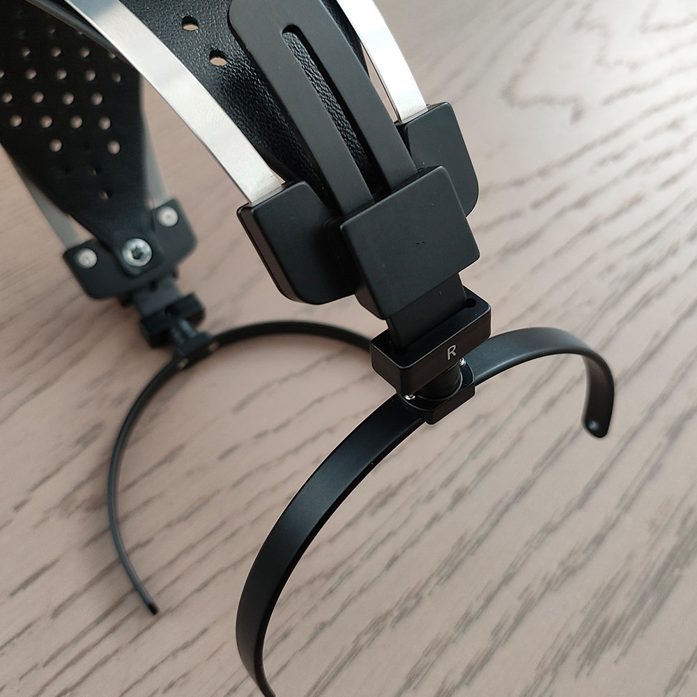 DIY Headphone Headband Suspension System 100mm/110mm Ultra-light Aluminum Alloy Genuine Leather