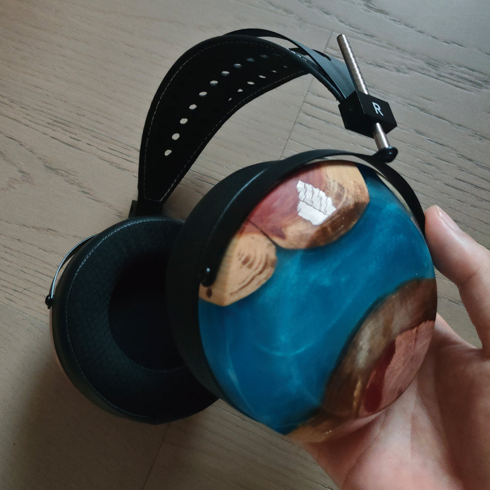 ELFINEAR High - Grade DIY Resin & Solid Wood Composite Headphone Shell Set for Head - mounted Headphones