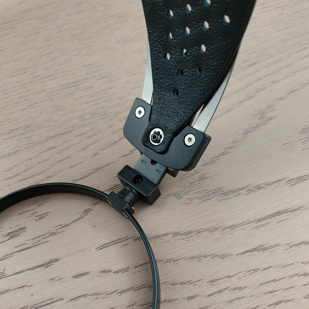 DIY Headphone Headband Suspension System 100mm/110mm Ultra-light Aluminum Alloy Genuine Leather
