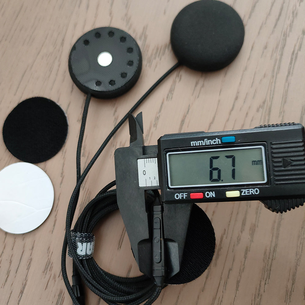 ELFINEAR Motorcycle Helmet Headphones with 1.5m Cable & Microphone